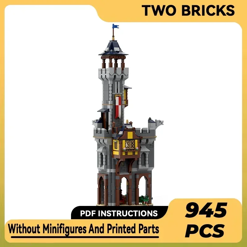 Castle Model Moc Building Bricks Knight Commander's Tower Technology Modular Blocks Gifts Christmas Toys DIY Sets Assembly