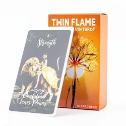 Twin Flame Awakened Path Tarot 78-Card Deck Meaning Oracle Card Divination Edition Board Playing Game 10.3*6cm