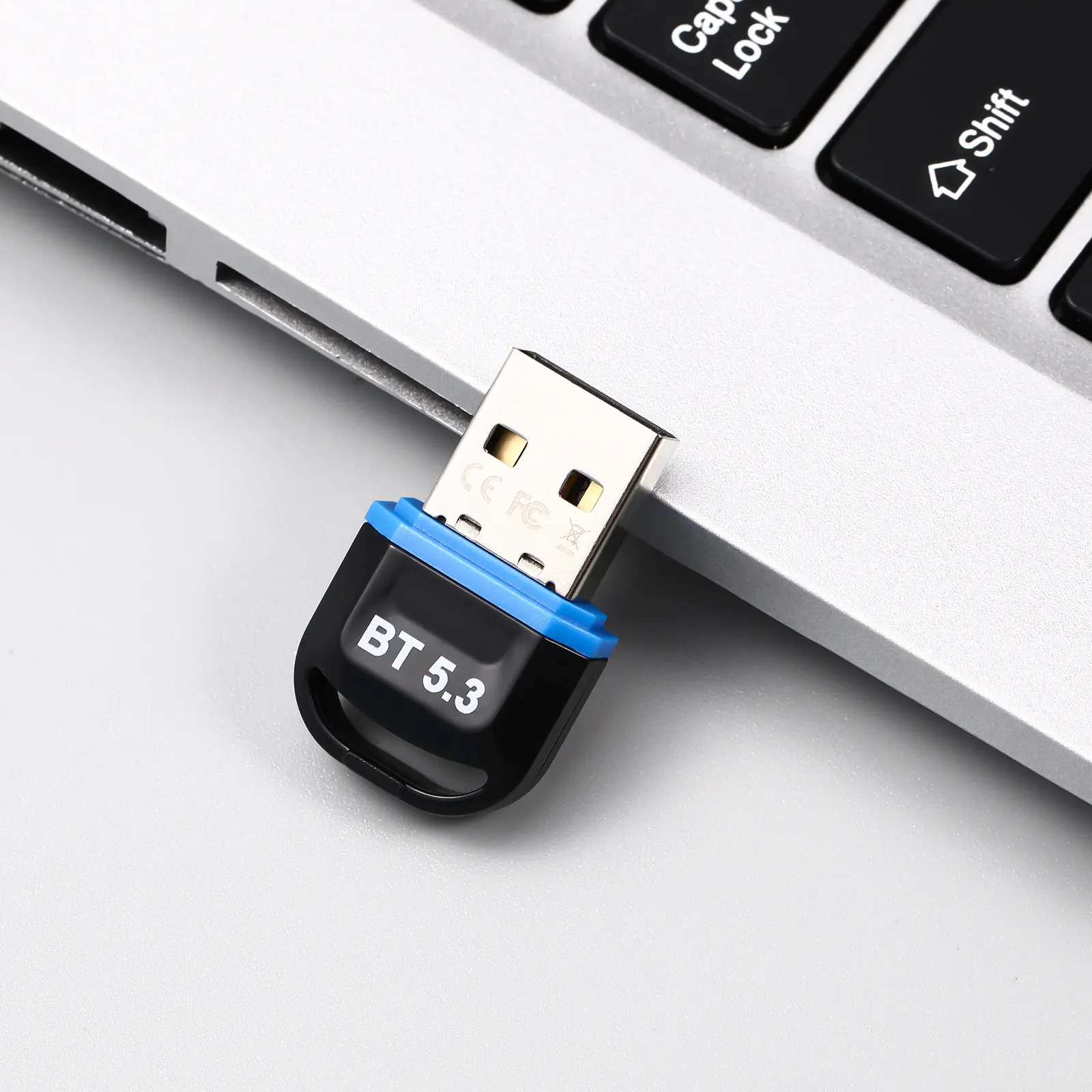 Receiver USB Adapter 5.3 Wireless Audio Transmitter Receiver for Laptop Desktop Pc Stable Long Distance Transmission