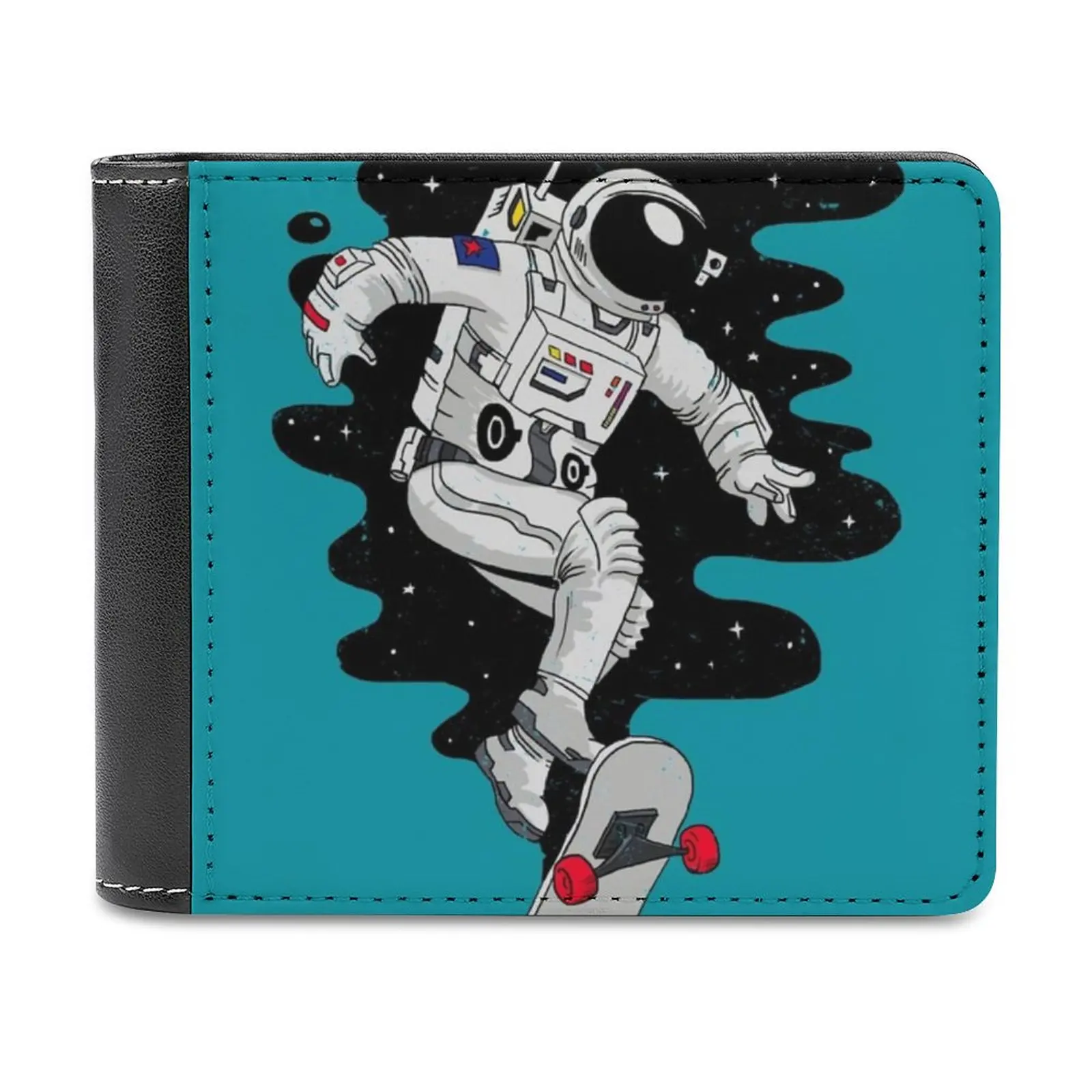 

Lift Off Soft Men Wallets New Purse Credit Card Holders For Male Purses Men Wallet Space Skateboard Graphics Homeware Spaceman