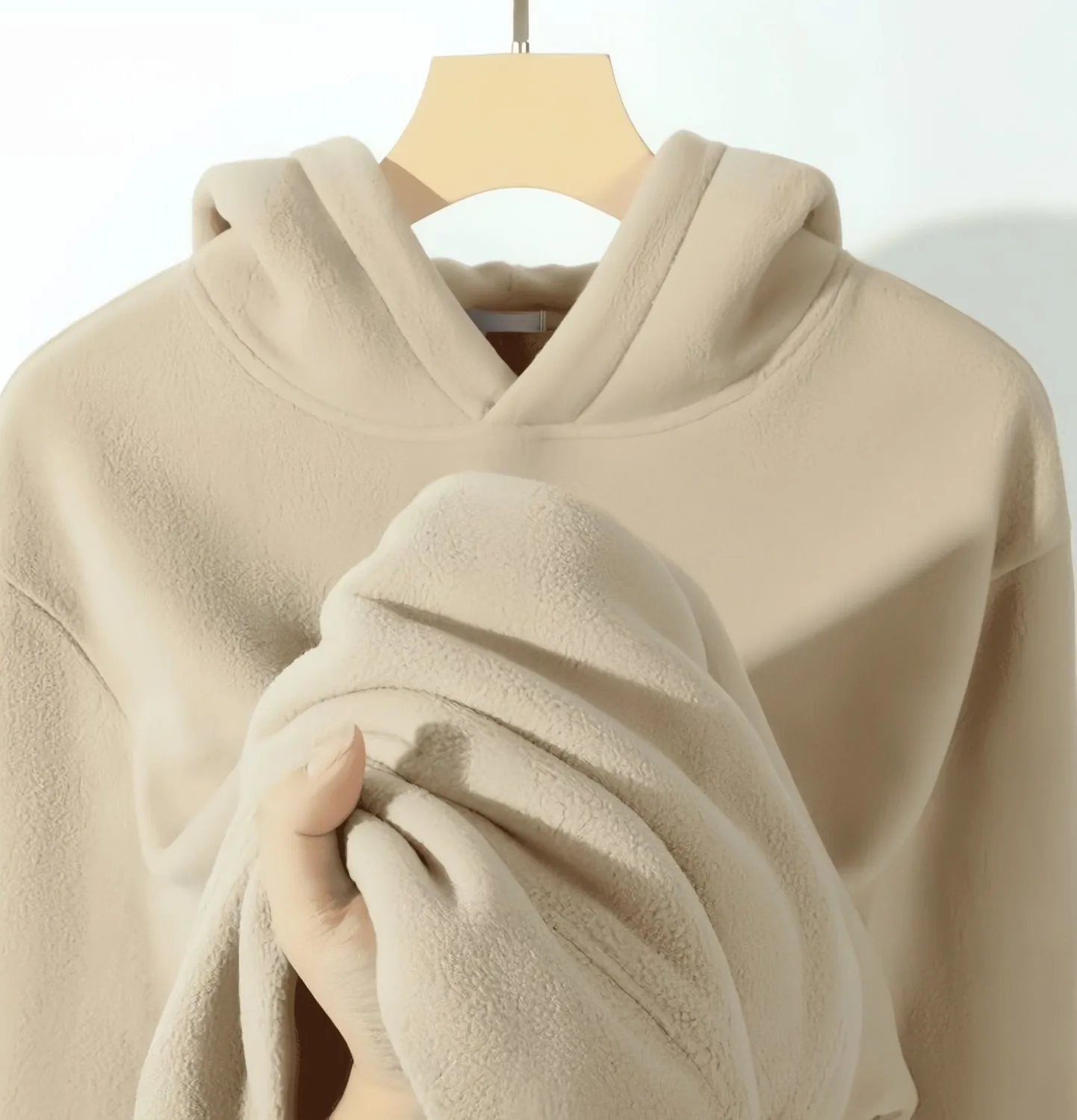 Fleece sweatshirt met hoed dames grunge Y2K top winter verfraaid bovenkleding verdikte getextureerde casuals noodlijdende punkstijl