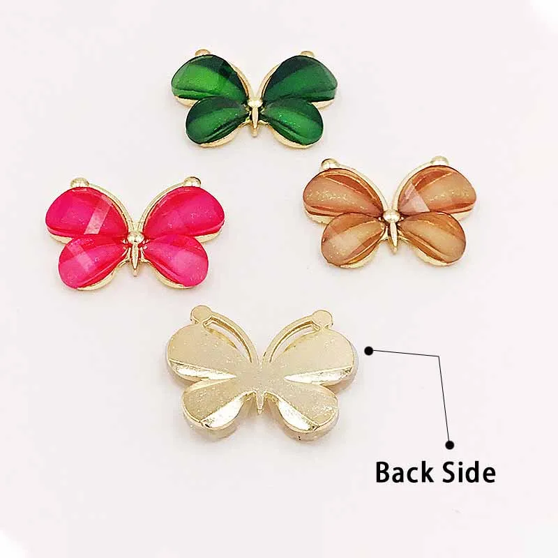 10Pcs 22X30MM Butterfly Diamond DIY Jewelry Accessories For Alloy Handmade Wedding Design Jewelry Accessories And Parts