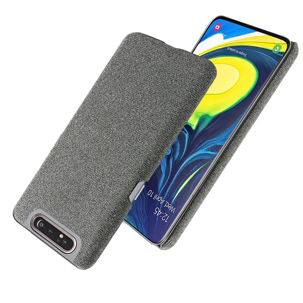 Cloth Case For Samsung Galaxy A80 A53 A52 A12 A72 A33 A32 50 Slim Retro Cloth Phone Cover for Samsung A80 A 80 SM-A805F/DS 6.7\'\'