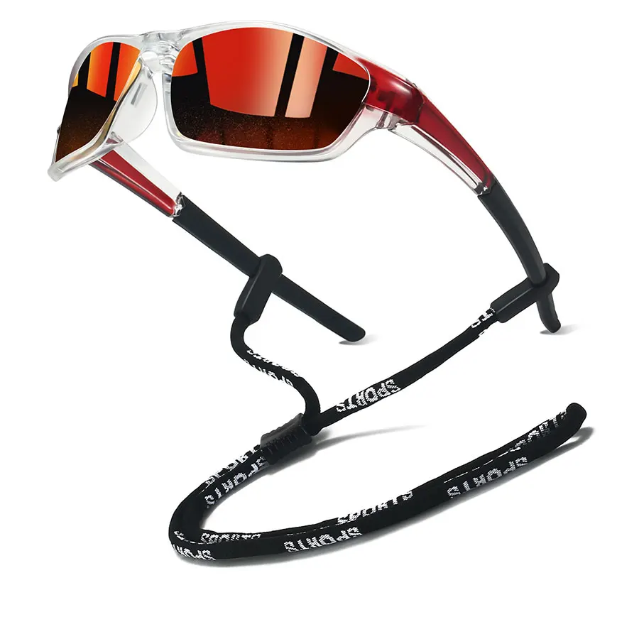 نظارات شمسية UV400 للرجال والنساء مع سلسلة للجري وتسلق الجبال وصيد الأسماك والقيادة والرياضات الخارجية #2