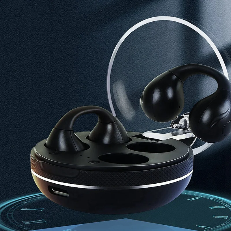 BNVN-Bluetooth TWS سماعة مفتوحة الأذن كليب نوع الرياضة الألعاب صحيح اللاسلكية المحمولة إلغاء الضوضاء سماعة