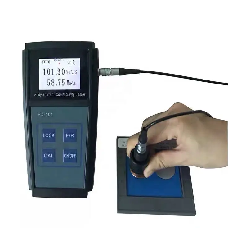 Digital Portable Eddy Current Conductivity Meter Testing Instrument Conductivity Tester