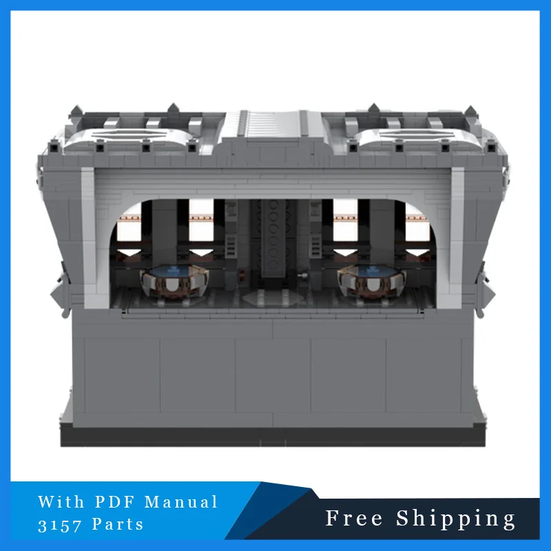 

3157 Parts Star Battle Series MOC Grey War Room Building Blocks Model For Adults Assembly Display Toys Christmas Birthday Gifts