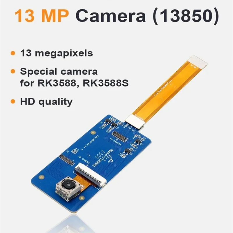 13MP Kameramodul 13850 Webcam Brennweite 3000 mm, 1300 W Pixel Kamera RK3358/3358S für Orange Pi 5/5B/5Plus
