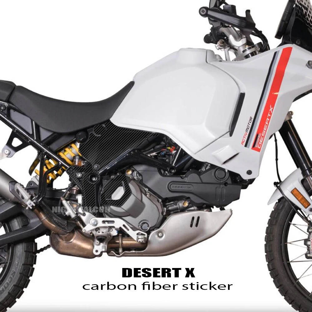 For Ducati Desert X Sticker 2022 2023 DesertX 2022 Sticker Motorcycle Body Carbon Fiber Protection Decal For Ducati Desert X