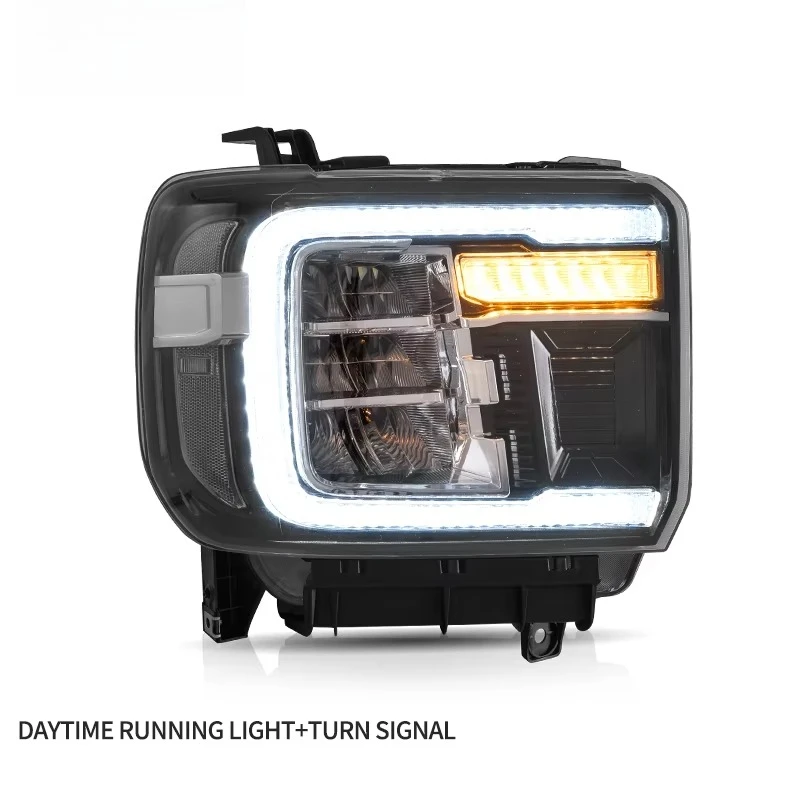 VLAND Full LED Car Head Light SIERRA 1500 Assembly 2014-2018 Front Lamp 2015-2019 Headlights for GMC SIERRA 2500HD 3500HD