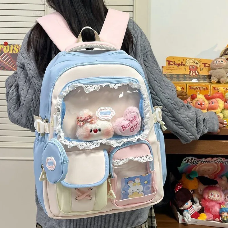 

Girls' New Japanese Harajuku Cute Sweet Ulzzang Ita Bag Large Capacity School Bag College Style Backpack Bags for Women