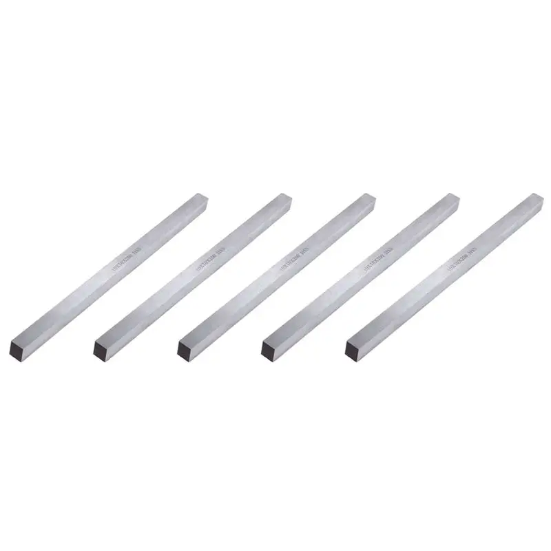 

A36T-5 Pcs 10Mm X 10Mm X 200Mm Turning Parting Milling Lathe HSS Tool Bit Gray