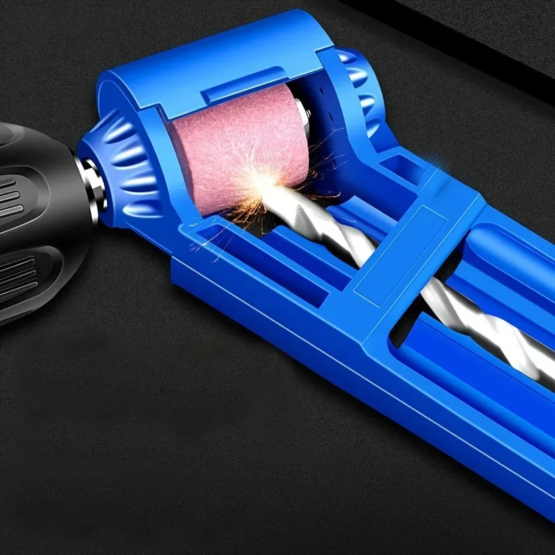 1pc Portable Drill Bit Sharpener With Grinding Wheel For Quick And Easy Sharpening Of Nail Drill Bits, Sharp And Ready