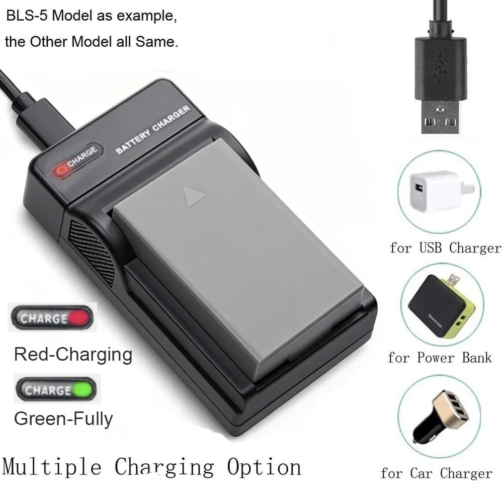 Olympus SZ-20, SZ-30MR, SZ-31MR iHS, SH-21, SH-25MR&Stylus Tough 6000, 6010, 6020, 8000, 8010 디지털 카메라용 배터리 충전기