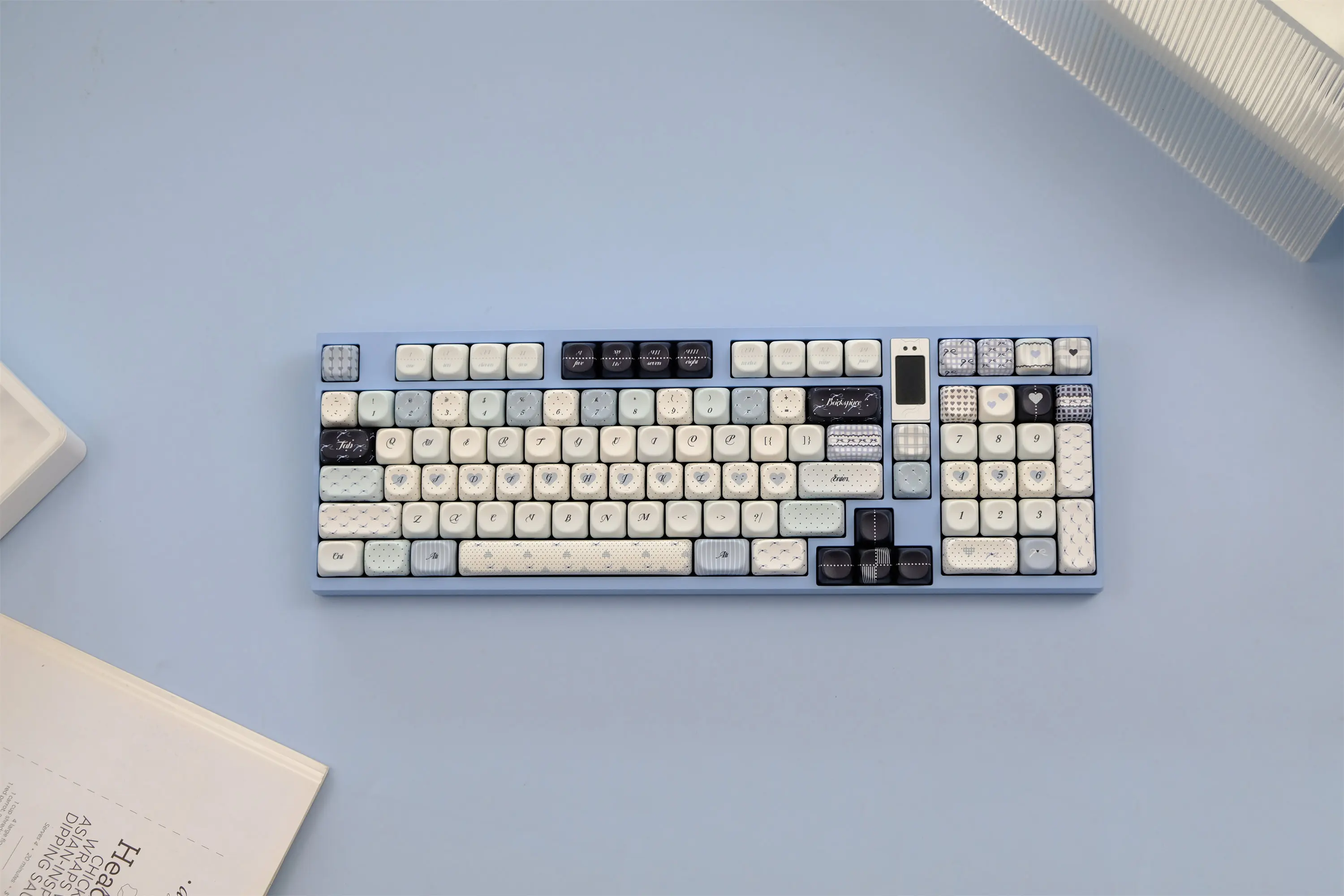 

Колпачки для клавиш в горошек, 126 клавиш, колпачки для клавиш из ПБТ, MOA, профиль XOA, DYE-SUB, завод по индивидуальному заказу для механической клавиатуры CHERRY MX Switch