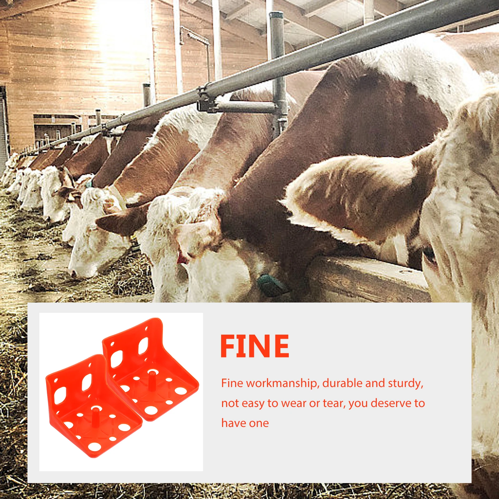 

2pcs Salt Brick Holder for Sheep Cattle Livestock Fodder Feeder Storage Container Anti Skid Base Easy Assembly Sturdy