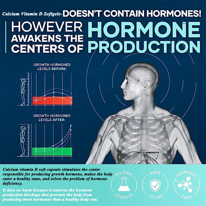 Height Growth Supplements Growth Capsules to Grow Taller Bone Strength Height Increase Vitamins Natural Capsule to grow height