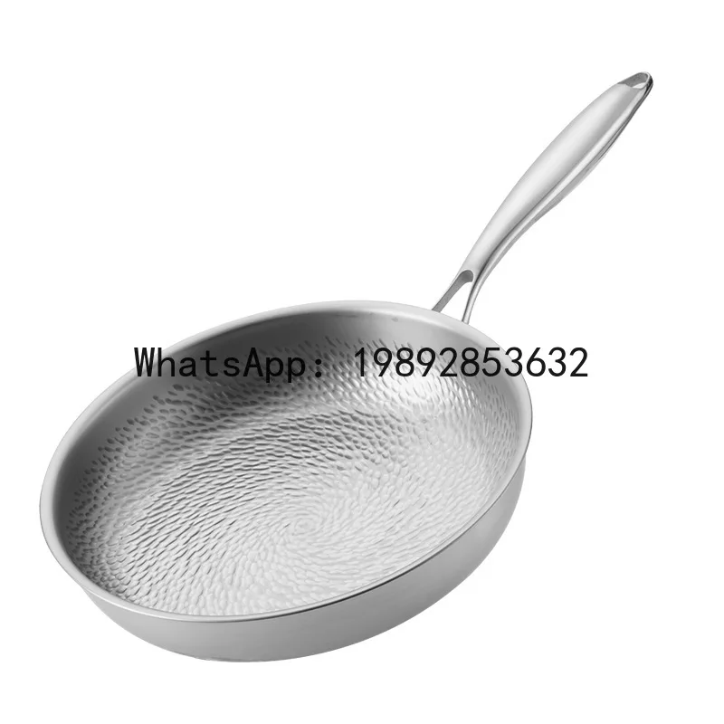 

PYJ Hammer Pure Titanium Pan Uncoated Frying Pan Set Uncoated Uncovered Pan