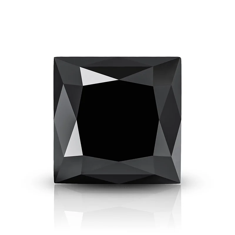 

Black Princess Cut 1CT-5CT GRA Moissanite Loose stone jewelry matching engraved code can pass the instrument