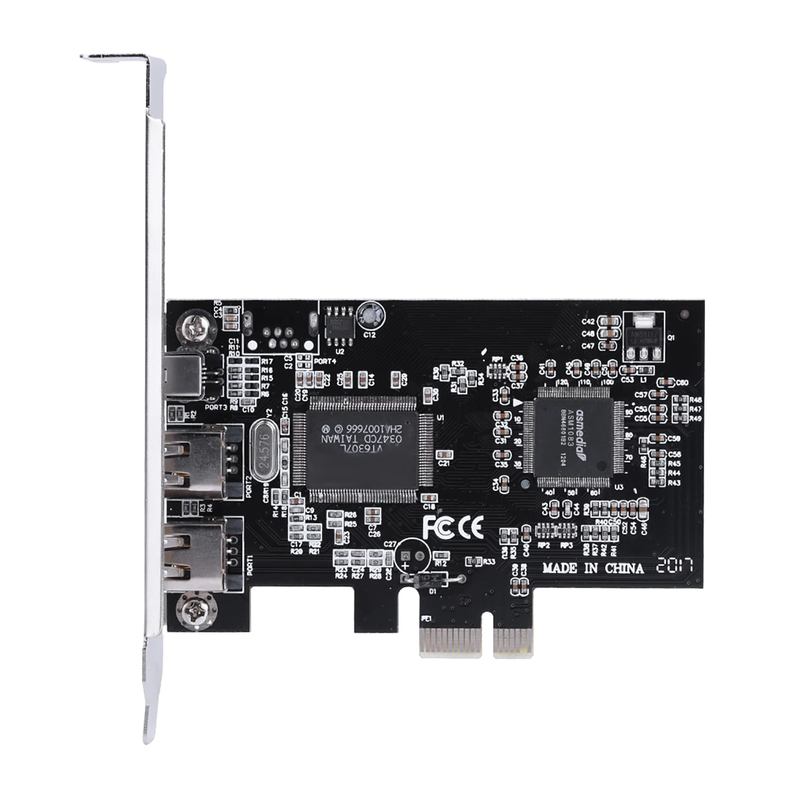 

PCI-E PCI Express FireWire 1394a IEEE 1394 Плата контроллера с кабелем Firewire Портативная прочная плата контроллера идеального качества