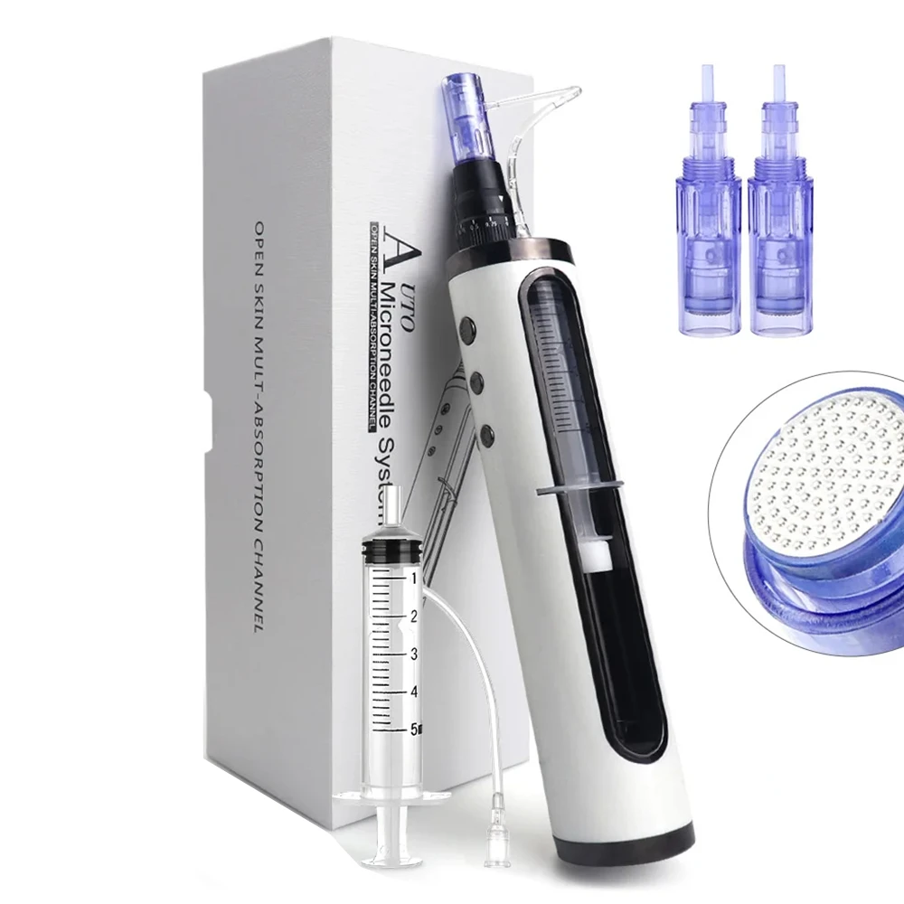 nouveau-stylo-a-micro-aiguilles-5-vitesses-reglables-micro-aiguilletage-automatique-avec-2-cartouches-d'aiguilles-nano-rondes-hydratation-et-rajeunissement-de-la-peau