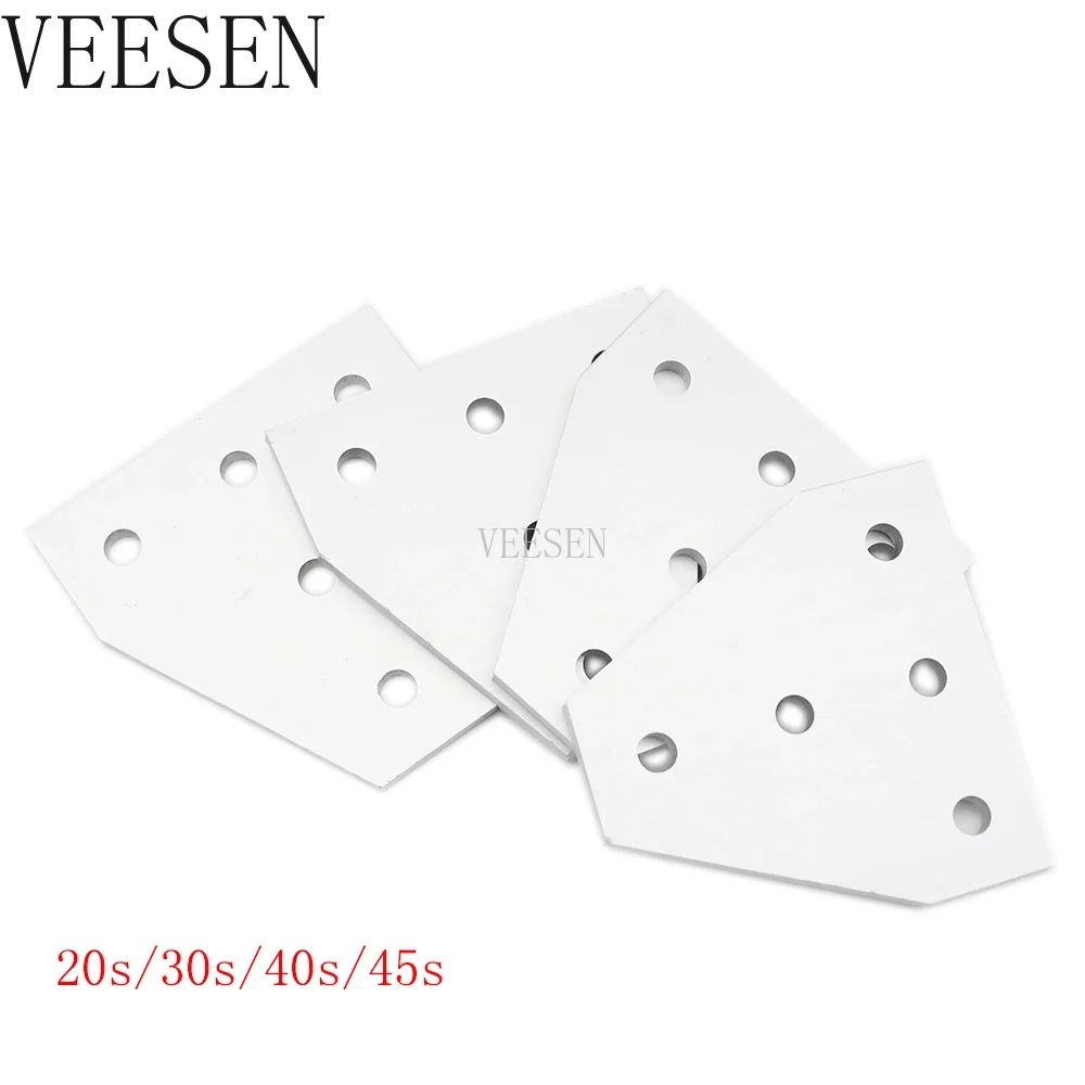 

Strong Corner Angle Bracket Connection Joint Strip Board for Aluminum Profile 2020 3030 4040 4545 with 5 holes