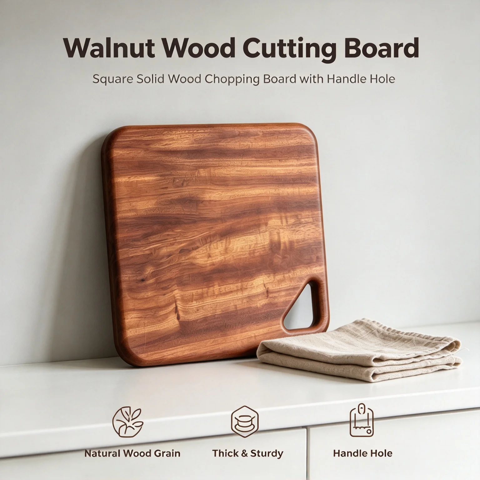 Imported Wutang Wood Chopping Board Solid Wood Cutting Board Fruit Bread Paint Free Whole Wood Mini Kitchen Board