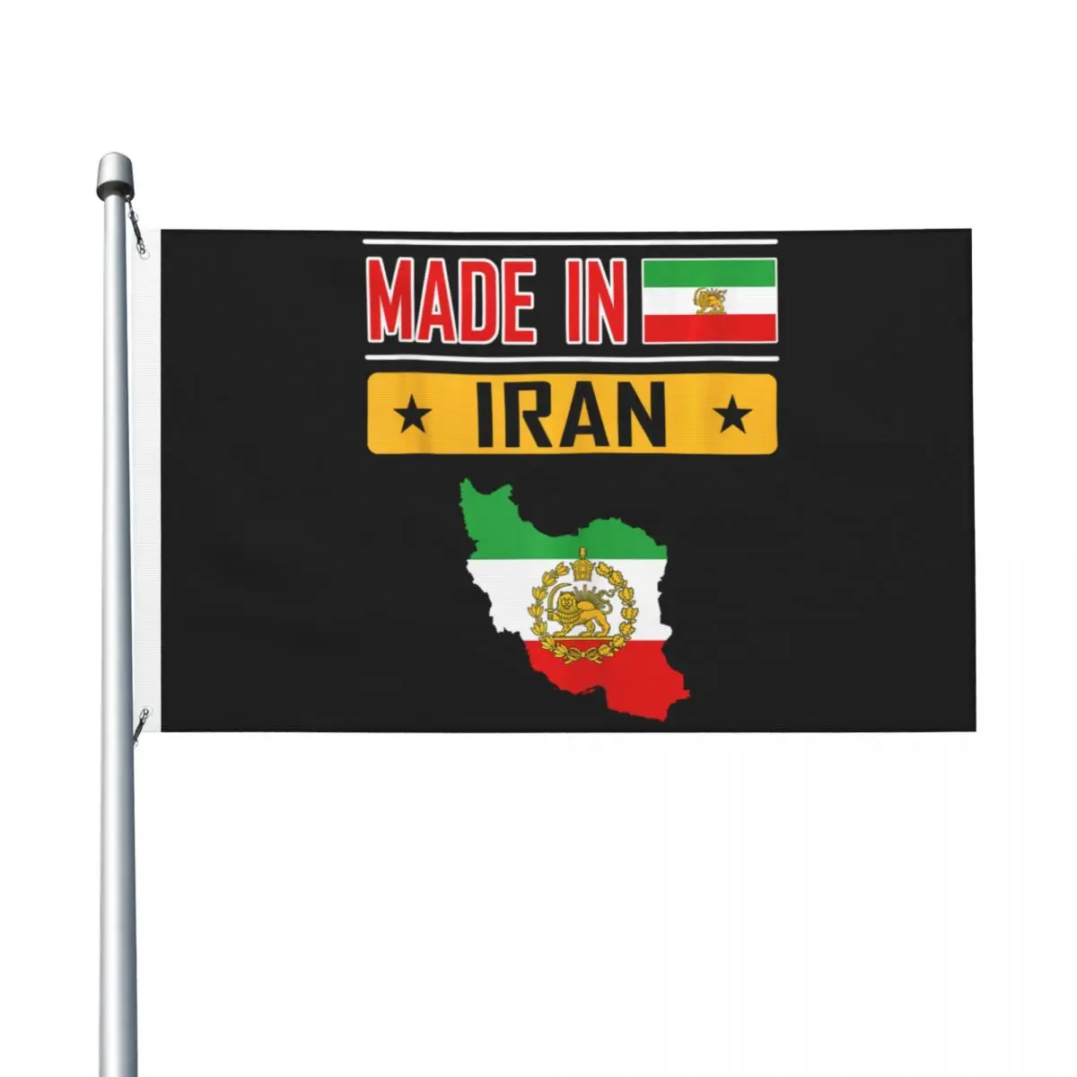 Iran Lion Sun Flag Iran Persian Made In Iran Flag Fashion Hanging Polyeste Flags 90X150cm Banner For Festival Home Decoration