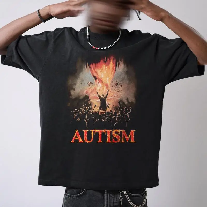 

Autism Vintage T Shirt Retro 90s Funny Meme Awareness Sarcasm Bootleg s for him