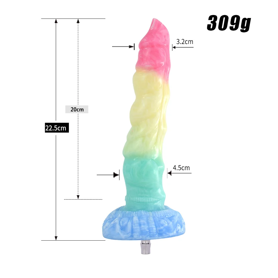 ROUGH BEAST Colorful Dildo for Quick Plug/Vac-u-lock Sex Machine Silicone Animal Dildo Anal Plug Adult SM Game for Women and Men