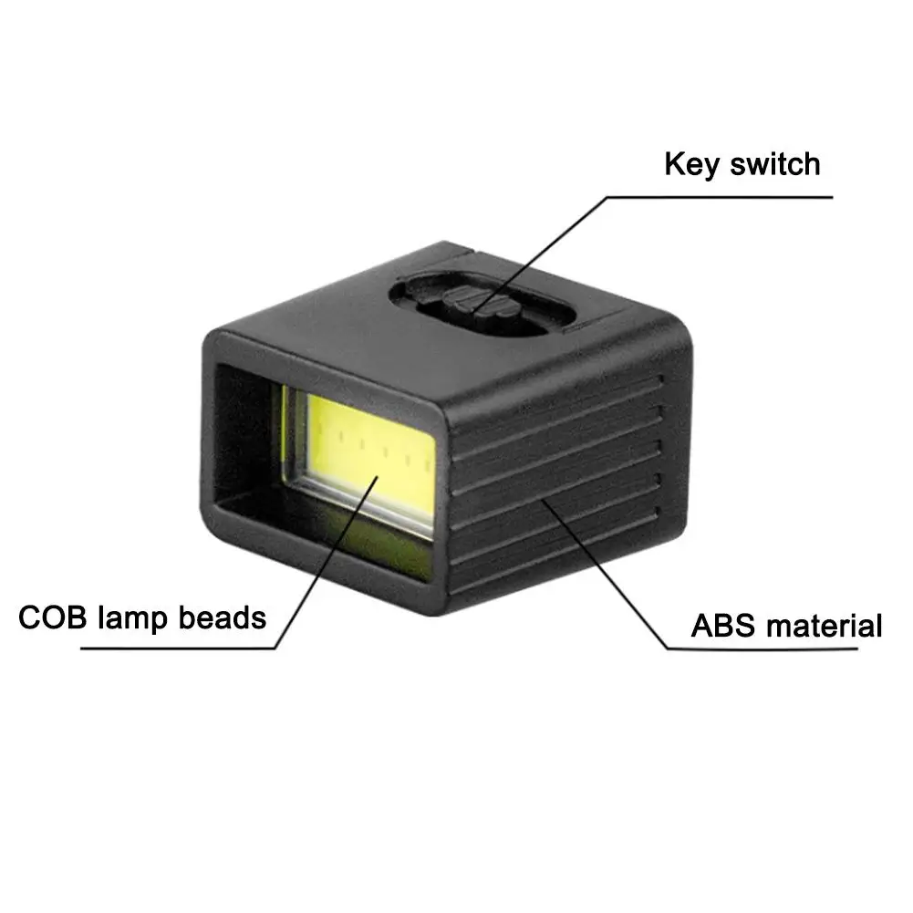 6F22 Battery COB Outdoor Lighting Mini LED Key Light Strong Light COB Outdoor Lighting Flashlight Battery Not Included