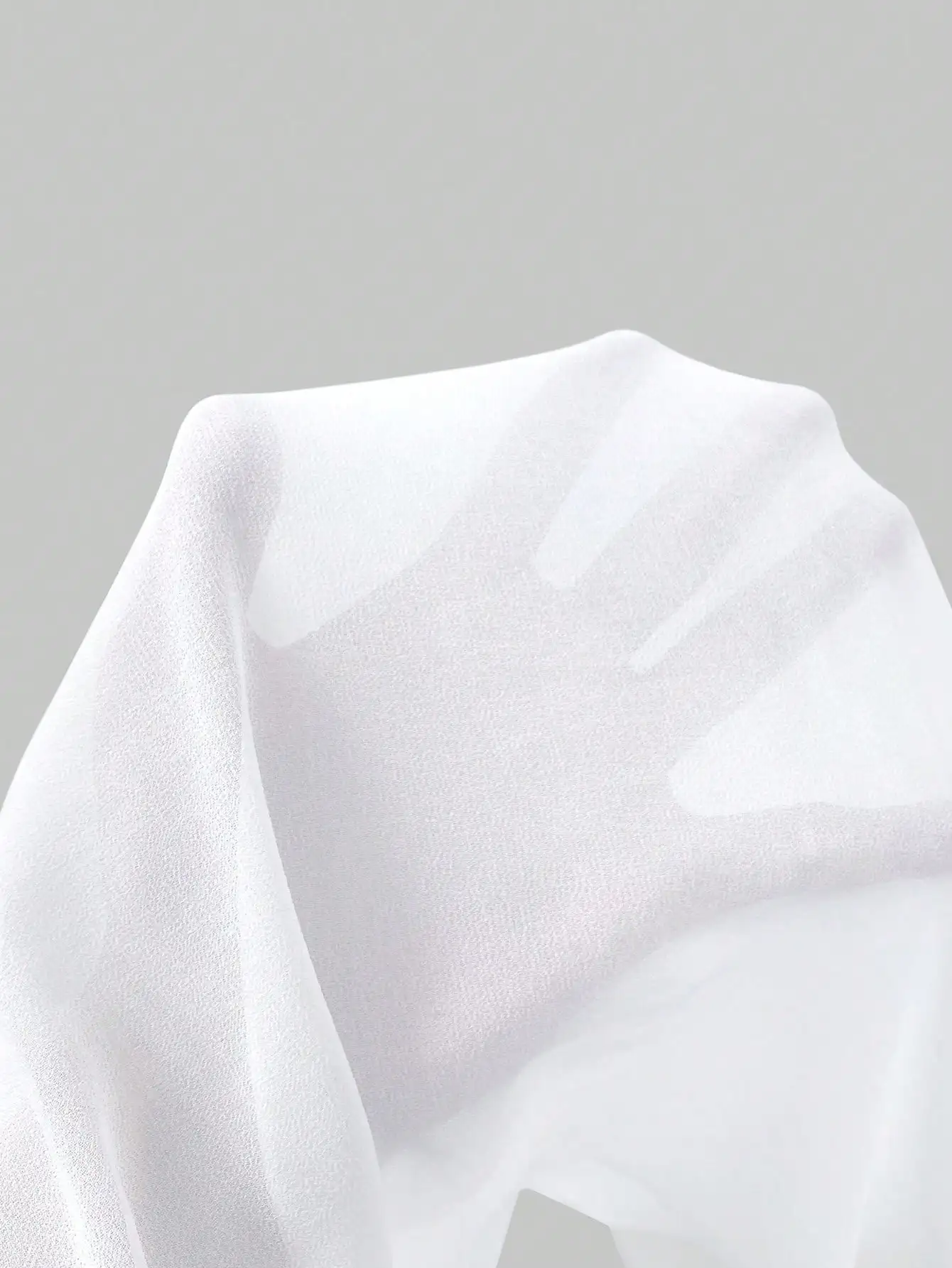 Ärmelloses Chiffon-Camisole-Top für Damen – Doppellagiger Rüschensaum, elegante weiße Sommerbluse für Freizeit- und Partykleidung – Detail 6