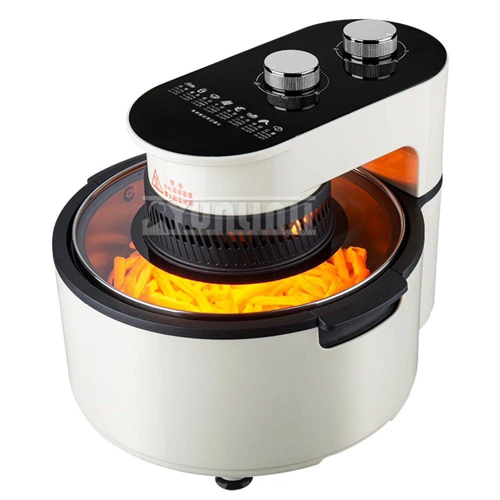 2026 Visible Air fryers Household Touch Screen Air Fryer Multi-function Intelligent Oil-free Electric Fryer