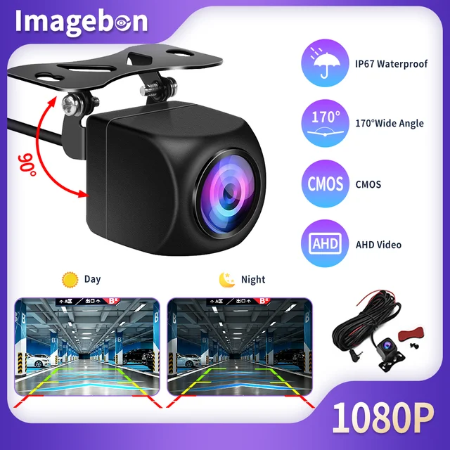 Uniwersalna kamera cofania 1080P AHD 4-pinowa 2,5 mm Automatyczna kamera cofania HD Night Vision IP67 Lusterko wsteczne Kamera samochodowa zapasowa
