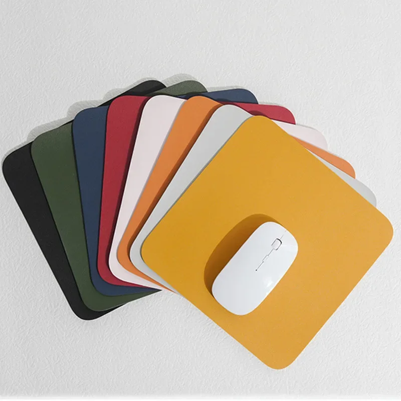 

Маленький кожаный коврик для мыши для настольного компьютера, не скользит, водонепроницаемый, легко чистится, с защитой от царапин, для ПК, ноутбука, настольного компьютера