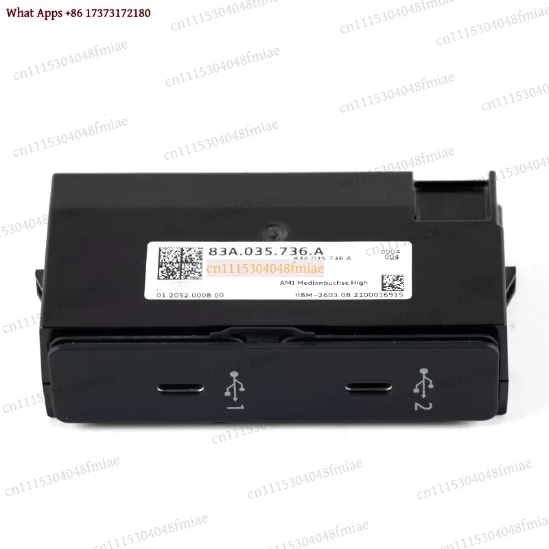 83A035736A 83A 035 736 A Carplay Switch Dual Type-C Interface Music Smartphone USB Module For Audi Q3 RS Q3
