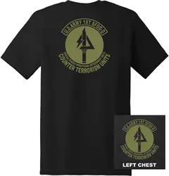 US Army Delta Force 1st Special Forces Operational Detachment T-Shirt 100% Cotton O-Neck Summer Short Sleeve Casual Mens T-shirt