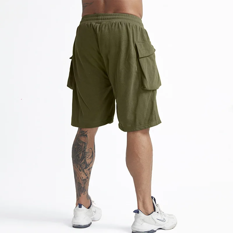 Pantalones cortos de gimnasio para hombre, para entrenamiento de culturismo, natación, playa, baloncesto, deporte, correr