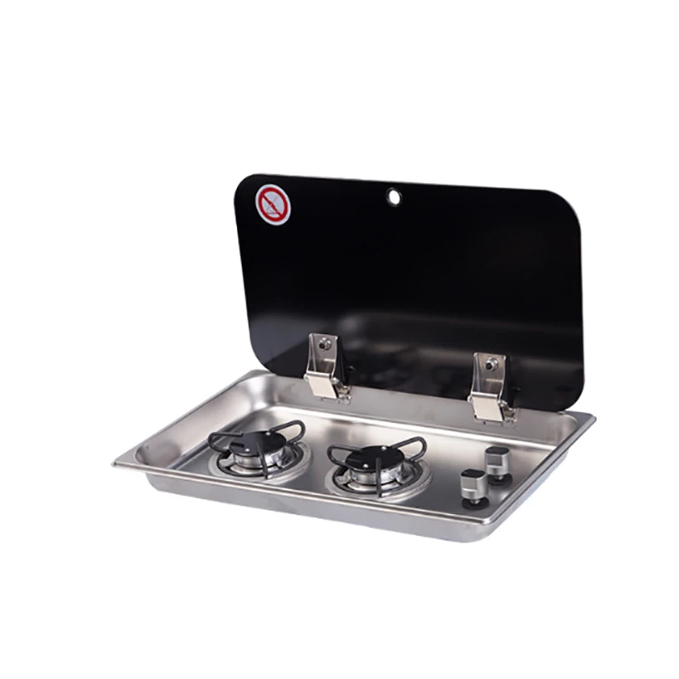 High Quality Stainless Steel RV caravan Gas Stove Motorhome Gas Cooktop With 2 burner