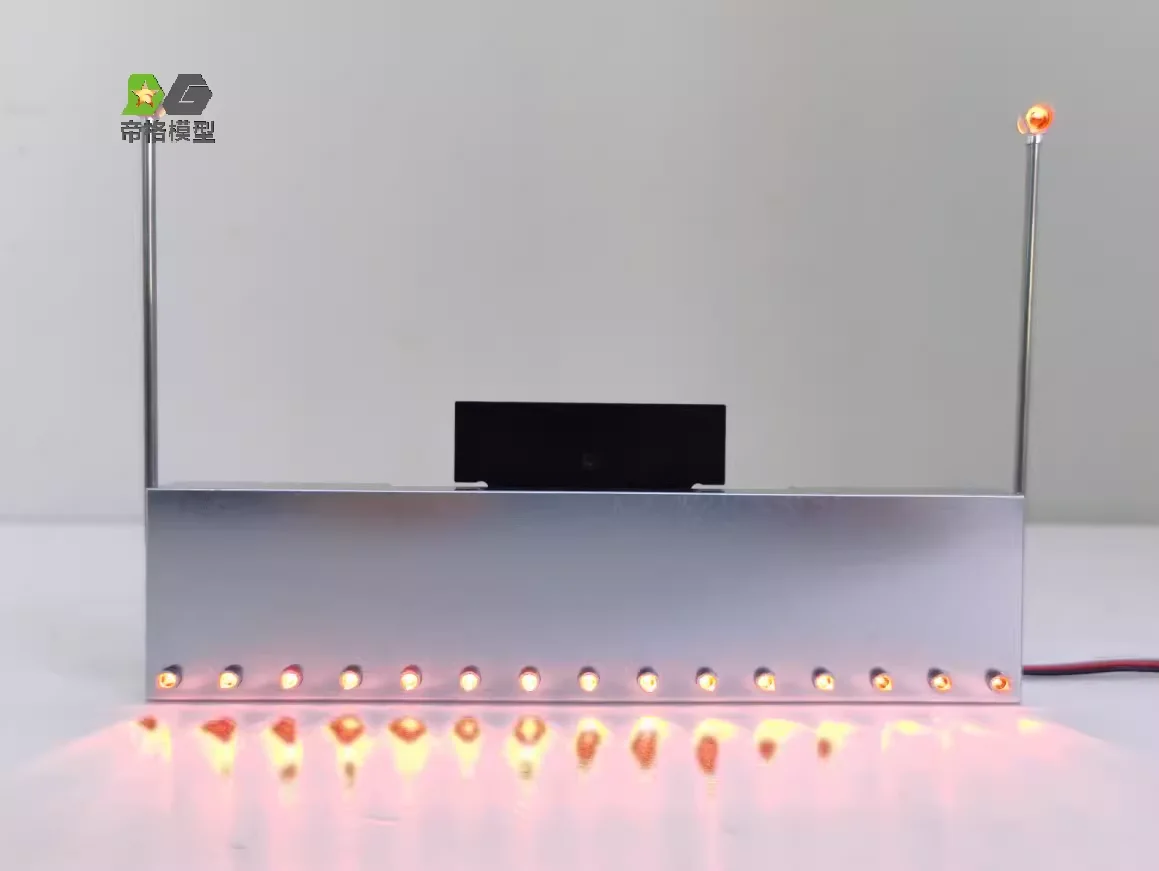 LED 1 Set Metalen Voorbumper Botsingen voor 1/14 Tamiya RC Truck Trailer Kipper Nieuwe Koning 56344 56301 Auto Diy Onderdelen