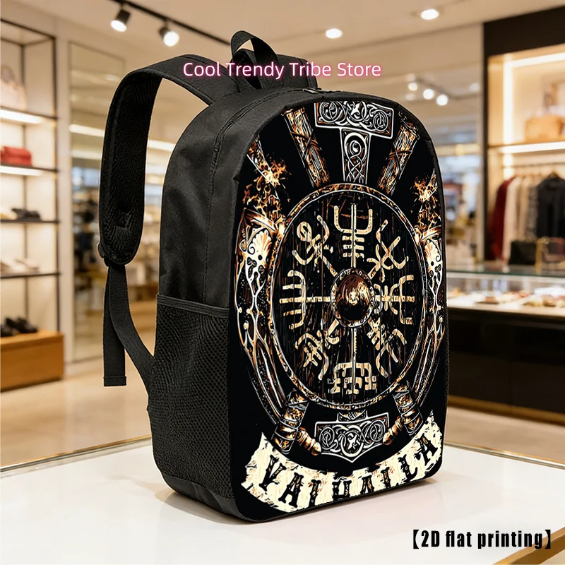 Viking, Lightweight, Large-Capacity Unisex Backpack with Adjustable Shoulder Straps, Side Pockets, Suitable for Casual Wear, Com