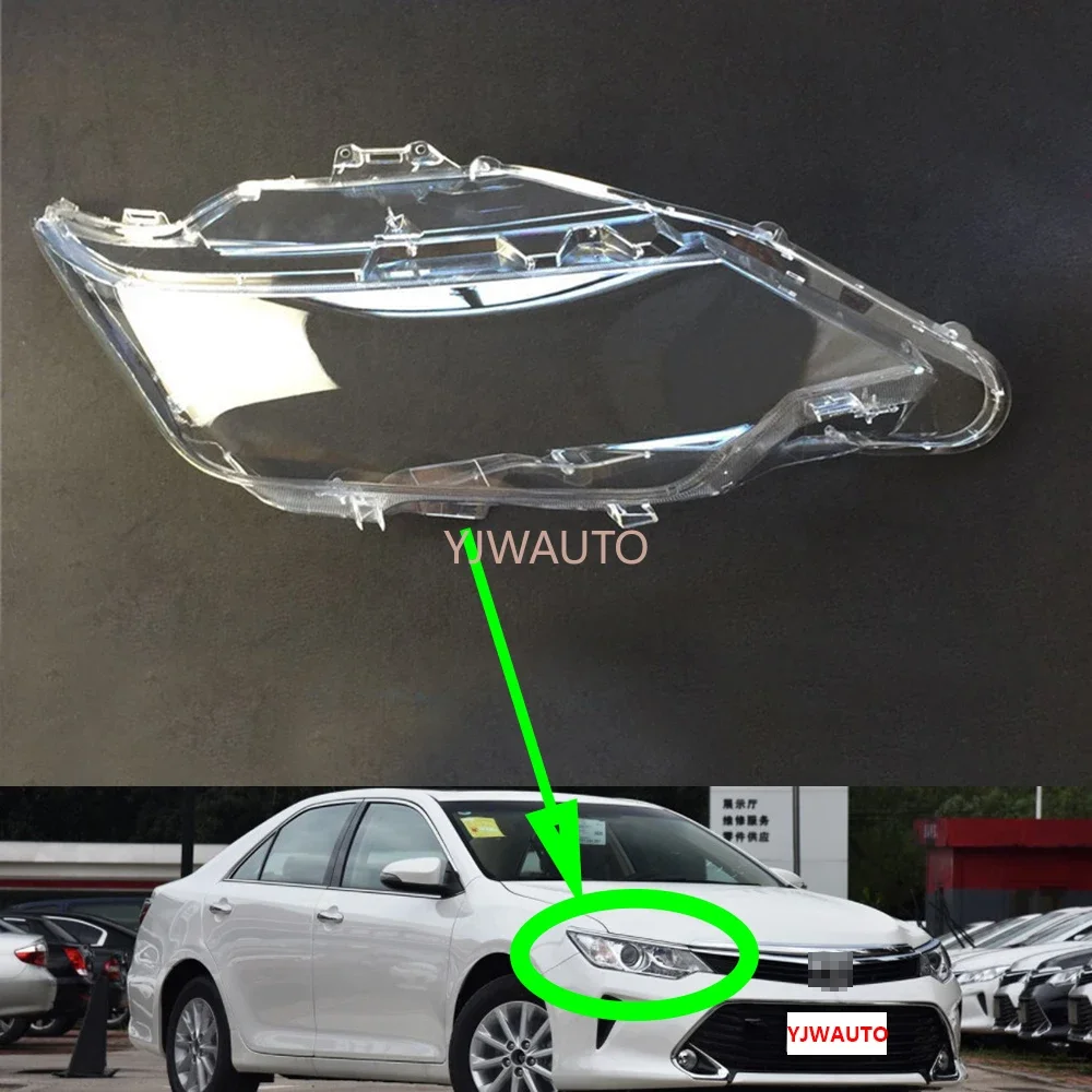 

Для Toyota Camry 2015 2016 2017, крышка автомобильной фары, линза для фар, стекло, замена переднего абажура, авто корпус