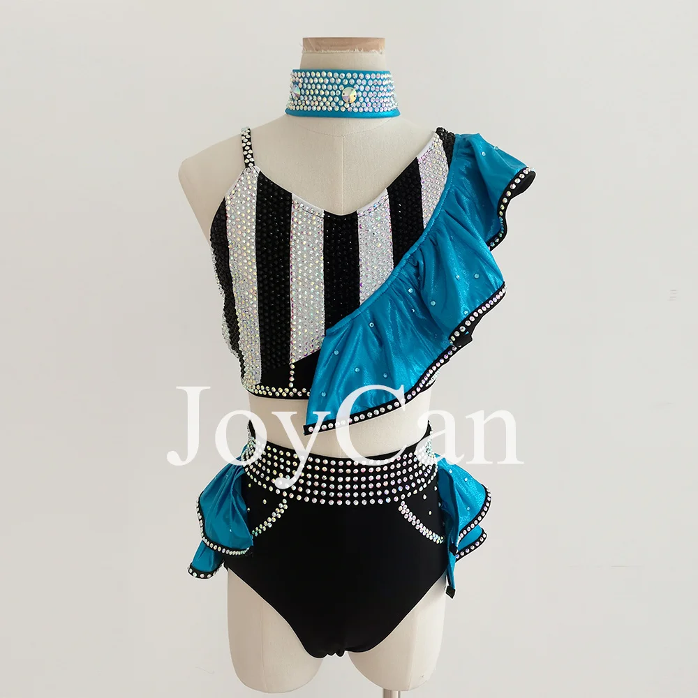 JoyCan – Costume de Ballet et de danse lyrique, robe de danse contemporaine bleue, ensembles de costumes pour filles et femmes BD8882