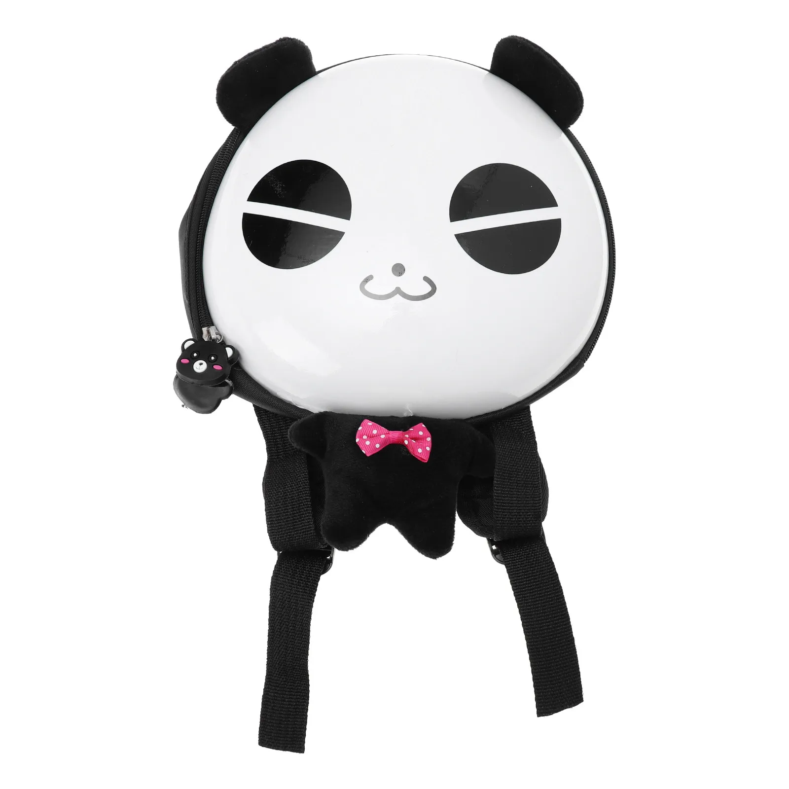 

Kids Anti-Lost Backpack Cartoon Panda Design Detachable Hook Safety Rope Adjustable Shoulder Strap Kindergarten School Bag