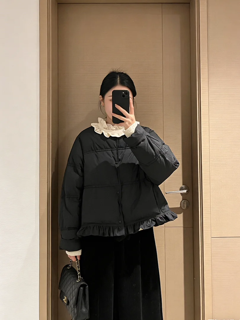 

Sli Bla Thiened, теплая хлопковая стеганая верхняя одежда, зимняя одежда, корейское пальто маленького размера для женщин