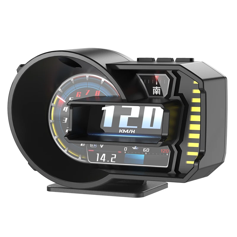 

OBD2+GPS HUD Car Computer - Digital Speed/Slope/Tachometer/Water-Oil Temp Display - Smart Driving