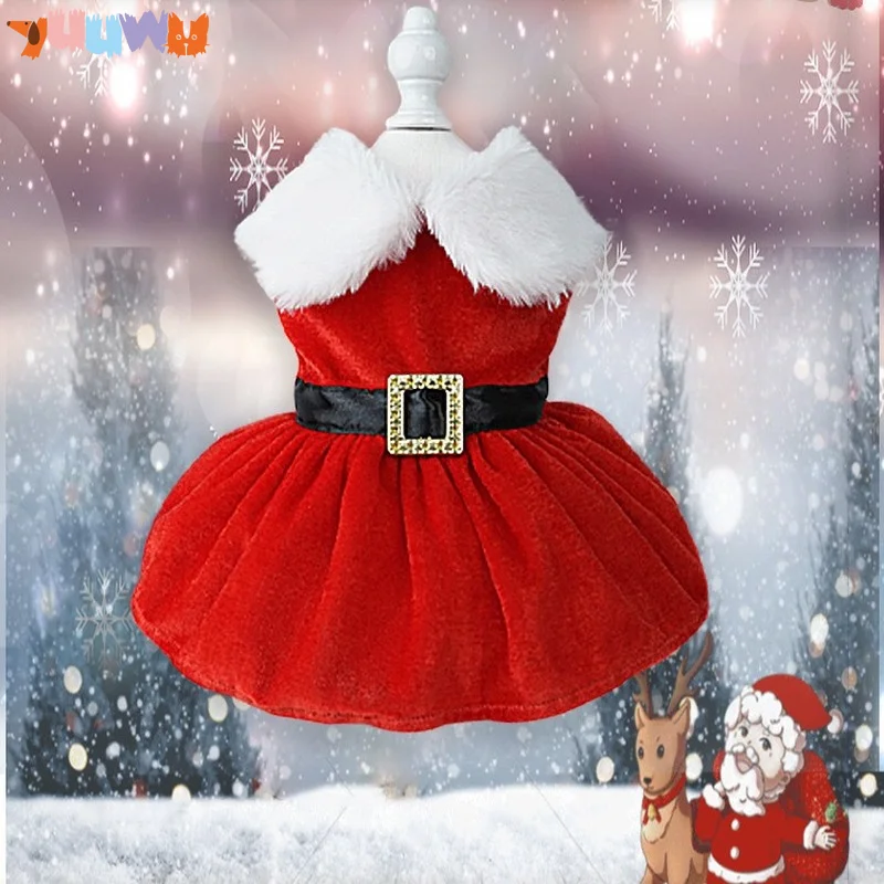 

Christmas Pet Dog Clothes Dress for Small Dogs Cosplay Cat Pet Dress Fancy Princess Puppy Dress Luxury Dog Cat Clothes Pet Items