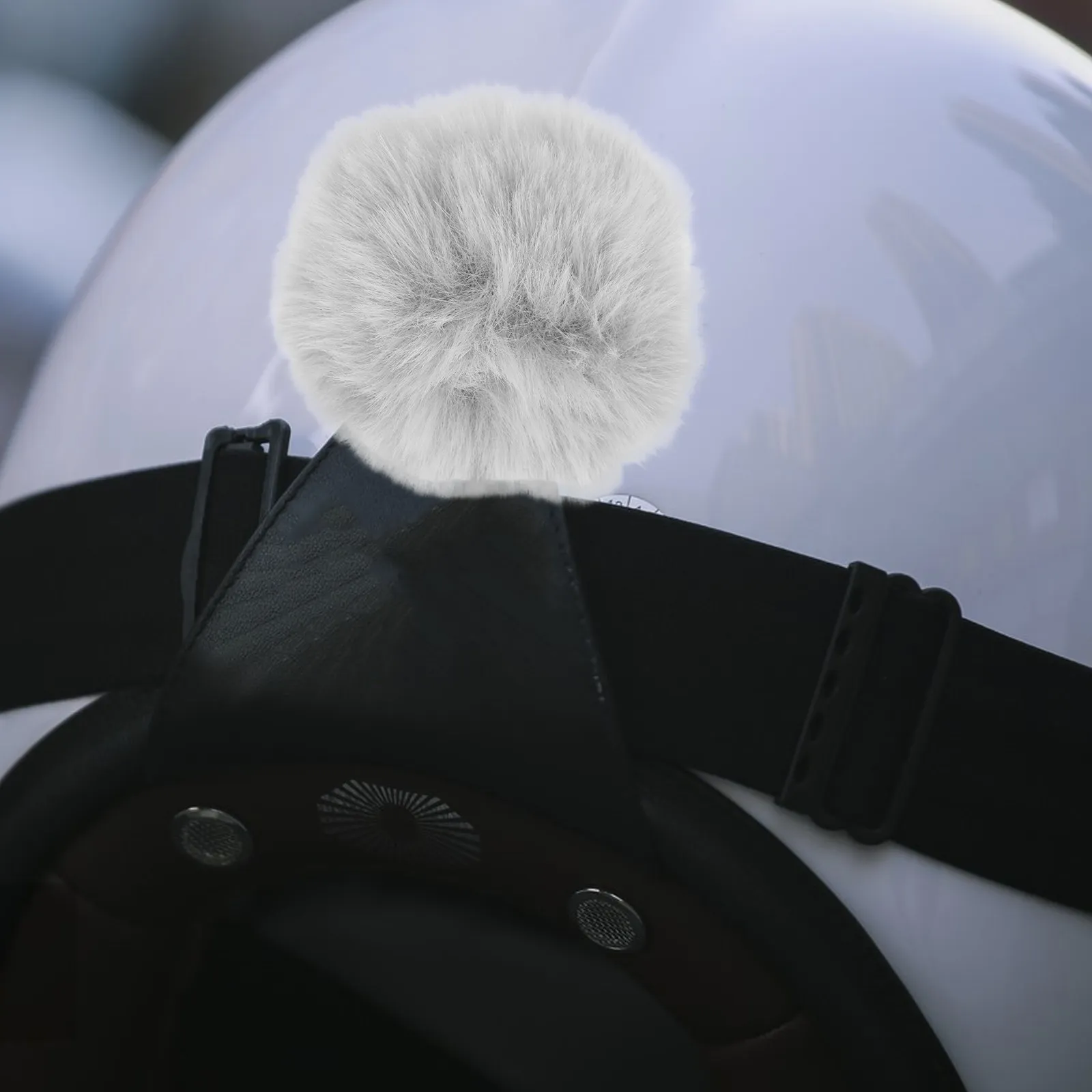 

Мягкая декоративная накладка в виде кроличьего хвостика, совместимая с шлемами для лыж, сноуборда и мотоциклов, аксессуар-помпон в стиле каваи