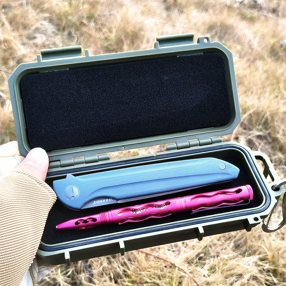 HARNDS Outdoor Waterproof Survival Sealed Box Dustproof Shockproof Plastic EDC Tools Storage Container Case Holder Fishing Tools