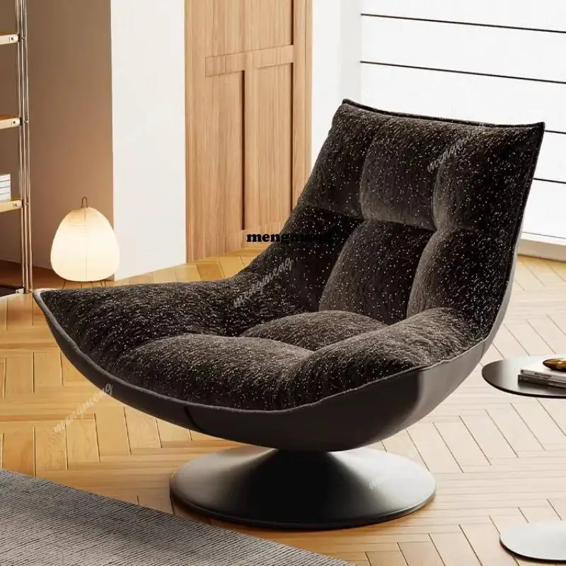 Italian light luxury single sofa designer creative fashion leisure chair living room balcony lazy chair can be rotated